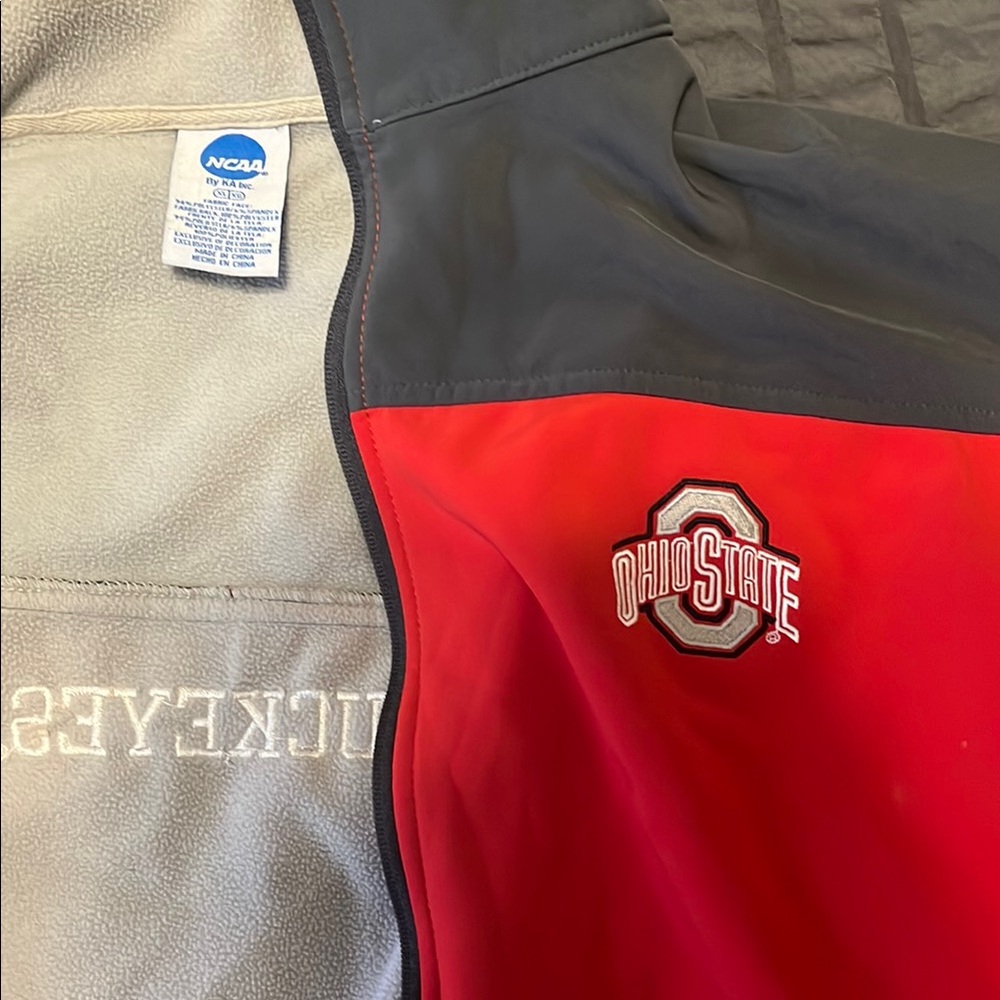 NCAA Ohio State Jacket - Red and Gray